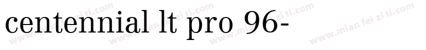 centennial lt pro 96字体转换